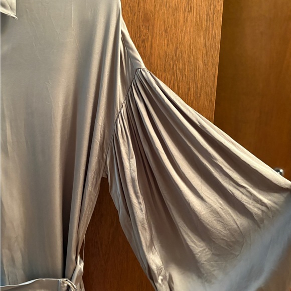 Ted Baker Light Olive Belted Dress with Pockets – New Without Tags - Picture 10 of 11